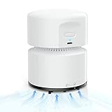 Cuteefun Tischstaubsauger, Mini Staubsauger, USB Wiederaufladbar, Bis zu 120 Minuten Laufzeit, Automatische Abschaltfunktion, 360° Drehbarer Handstaubsauger Kabellos für Schule, Büro, Zuhause