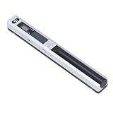 Tragbarer Scanner, 900 DPI Hand-Bildscanner mit Aufbewahrungstasche, Scanstab-Fotoscanner für A4-Dokumente, Bilder, Seiten, Texte (Silver)