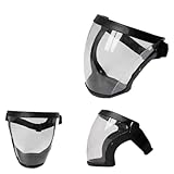 RunFar shop Gesichtsschutz Schutzbrille Staubschutz Motorrad Brille Abnehmbare Gesichtsmaske Kunststoff für Erwachsene