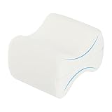 Kniekissen für Seitenschläfer - Orthopädisches Kniekissen, Memory Foam, Beinkissen zur Linderung von Knie-, Rücken- und Hüftschmerzen, waschbarer Bezug - Wellness-Weiß, ‎20 x 25 x 15,7 cm