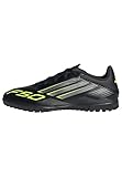 adidas Unisex F50 Club Turf Football Boots, core Black/Iron met./Lucid Lemon, 43 1/3 EU