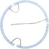 LED-Lichtmotor Nachrüstung für Deckenventilator, LED-Lichtboard mit integrierten Magneten für Unterputz-Deckenleuchte, dreifarbiger Wechsel (Lichtleiste)