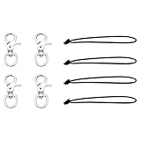 predolo 4X Skifahren Snowboardleine Zubehör Snowboardbindungen mit Clip Starkes Verbindungsseil für Anfänger Camping Segeln Bootfahren Outdoor