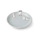 Cooksmart Tee-Beutelablage aus Keramik im britischen Design, Teebeutelschale für gebrauchte Teebeutel, Teebeutelschale mit modernem Design, Schmuckschale für alle Häuser oder Büros, Küstenvögel