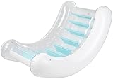 infactory Poolsessel: Aufblasbarer Sessel für Pool, Strand & Garten, 140 x 105 x 90 cm (Poolsessel aufblasbar, Wassersessel aufblasbar, Wasserhängematte)