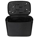 Dioche Professionelle Friseurscherentasche, Große Kapazität, Friseurwerkzeugkoffer, Tragbar, Langlebig, Nylon, Styling-Zubehör, Organizer für Salon, Zuhause, Schwarz (M)