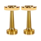 Lumisky CHICGLOW LED Tischleuchte, kabellos, Gold, 21 cm, 2 Stück