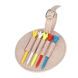 Tee-Halter, kleine PU-Leder-Golf-Tee-Taschen, professionelles Golf-Trainingszubehör, Golftee-Tasche mit Gürtelbefestigung für Erwachsene und Kinder