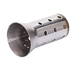 FLYAMAPIRIT Motorrad Auspuff Schalldämpfer Edelstahl DB Killer Insert Noise Eliminator 51mm Durchmesser (86x38x51mm)