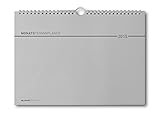 Monatsplaner Wire-O / Ringbindung 2015 - Wandkalender / Bürokalender (30 x 21) - Jahresüberblick - Ferientermine