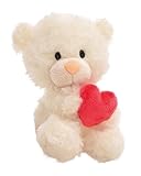 NICI Kuscheltier Bär mit Herz 18cm - beige - Stofftier aus weichem Plüsch, niedliches Plüschtier zum Kuscheln und Spielen, für Kinder & Erwachsene, tolle Geschenkidee - 61558