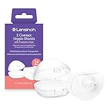 Lansinoh Stillhütchen 24 mm (Größe 2), 2 Stück inkl. Aufbewahrungsbox - angenehmes Tragegefühl - trotz Anlegeschwierigkeiten weiter stillen