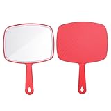 NOLITOY 2 Stücke Tragbare Retro Spiegel Reise Maske Spiegel Handspiegel Für Frauen