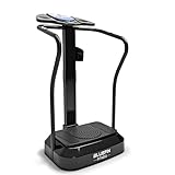 Bluefin Fitness Vibrationsplatte Pro Modell | Verbessertes Design mit Leisen Motoren und Eingebauten Lautsprechern, Schwarz