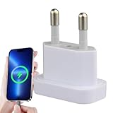 fayarrd Adapter USA auf EU | Universelles Reiseladegerät, Europäischer Brandschutzadapter für Handys Laptops Haartrockner Reise Kreuzfahrt