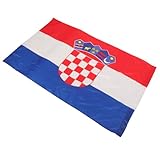 CIMAXIC Nationalflaggenumhang Kroatiens Großer Polyesterumhang Den Farben Der Kroatischen Fahne Ideal Für Sportveranstaltungen Festivals Und Paraden Für Erwachsene