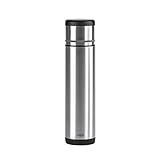 Emsa 509238 Isolierflasche, Mobil genießen, 700 ml, Safe Loc Pro Verschluss, Schwarz-Anthrazit, Mobility