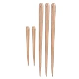 Holz Handwebstuhl Stick Set, Holzweb Häkelnadel für Strickhandwerk zum Selbermachen Webnadel 5 Stücke DIY Holz Big Eye Stricknadeln Gobelin Weben Handwerk Werkzeuge