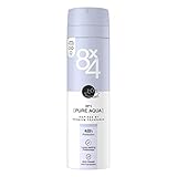 8X4 N°1 Pure Aqua Anti-Transpirant-Spray (150 ml), Deospray, frisch-dezenter Duft, Deospray mit 48h Schutz für jeden Hauttyp