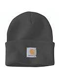 Carhartt Herren Knit Cuffed Beanie Beanie Hat, Schwarz, Einheitsgröße