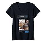 Damen Lustiges Shar-Pei oder Handtuch Meme Hund Mama Hund Papa Shar-pei T-Shirt mit V-Ausschnitt