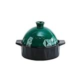 Marokkanischer Tajine, Haushaltsgas-Keramik-Tontopf, Reisauflauf, Gasherd, spezieller Trockenbrenner, kein Riss, Suppentopf, Dunkelgrün