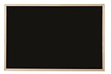 Bi-Office Einfache Kreidetafel, Schwarz, mit Rahmen aus Kiefer 40x30 cm Schwarz