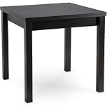 MEBEL ELITE - Küchentisch 80x80 / 160x80 [cm] - Esstisch aus Holz ausziehbar - Esszimmertisch quadratisch - Ausziehbarer Holztisch aus MDF-Platte - Esstisch im Loft - Schwarz
