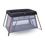 Maxi-Cosi Iris2, 2-in-1 Reisebett Baby, 0-3 Jahre, 0-15 kg, Kompaktes Reisebettchen, 2 Ebenen, Seitliches Einstiegsfenster, Faltbar & Leicht, Matratze Erweiterbar, Umweltfreundlich, Essential Graphite