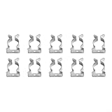 Yhenlovtt Robuste Feder-Frottee-Stahl-Wandhalterung, Gadget-Aufbewahrung, Schuppenclips, Mangan, geschlossene Verschlüsse mit 6 mm / 50 mm Skalenoptionen (16 mm)