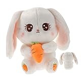 KOMBIUDA Gefüllte Kaninchenpuppe Aus üsch Kuscheliges Hasenspielzeug Für Kleintiere Ideal Schönes Kaninchendekor Und Spielzeug Für Kaninchen Chinchillas Und Meerschweinchen