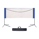 Harilla Badmintonnetz-Set, Badminton-Pickleball-Netz, einfache Installation, praktisches Volleyballnetz, Tennisnetz für Spiele im Freien, Hinterhof, 5.1 M
