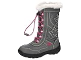 Lico Mädchen CATHRIN Schneestiefel, Grau/ Pink, 38 EU