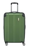 travelite Hartschalenkoffer mittelgroß, erweiterbar, 4 Rollen, CITY, Trolley mit kratzfester Oberfläche, TSA Schloss, Dehnfalte, 68 cm, 78 - 86 Liter