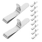 CONGARTENO 10 Stück Teiliges Verstellbare Edelstahl Tortenring klammern Starke Befestigung für Backrahmen Einfach zu Reinigen Kompakt und Vielseitig für Kuchen Mousse Desserts Beim Backen zu