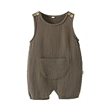 QIIIMSLSS Baby Strampler Atmungsaktiv Overall für Mädchen und Jungen Musselin Nachtwäsche Kleidung Dusche Geschenk für Säuglinge und Kleinkinder