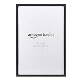 Amazon Basics Rechteckiger Poster-/Bilderrahmen aus Holz, 61cm x 91cm, Schwarz