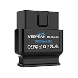 Veepeak OBDCheck BLE Bluetooth OBD II Diagnosegerät Auto Diagnose Codeleser Scanner kompatibel mit iOS UND Android