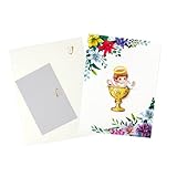 Genérico Glückwunschkarten zur Taufe, Taufkarten mit, klappbares Andenken für Paten, Mädchen, Kinder, Väter