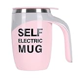 Générique Automatische Blending-Tasse, magnetischer Stirring-Mixbecher, 5,59 x 3,35 Zoll, Edelstahl, Reisebecher, tragbar, Saftmixer für Kaffee, Milk, Tee, Home (mehrfarbig)