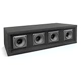 Pyle-Pro 4 Way DJ Speaker System, 300 Watt Power, 150 RMS, Four 3 Inch Horn Piezo Tweeters, 8 Ohm Impedance, Full Range Audio Reproduction, Black Carpeted Finish