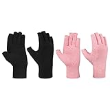 FRCOLOR 2 Paar Fitnesshandschuhe halbe Finger -Trainingschuhe Radsporthandschuhe für Männer