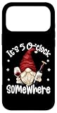 Hülle für iPhone 17 Pro Max Funny Wine Dad GNOME for Men & Women Its 5 O Clock Somewhere