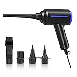 ATEngeus Elektrische Staubgebläse, 500W Druckluft, 2-Gang Air Duster, Druckluftspray PC Reinigungsset für Computer-Tastatur-Reinigung, Bürogeräte, Sofa, Auto