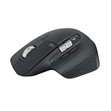 Logitech MX Master 3S – kabellose Performance-Maus mit ultraschnellem Scrollen, ergonomisch, 8K DPI, Glass Tracking, leises Klicken, USB-C, Bluetooth, Windows, Linux, Chrome – Dunkelgrau, 1er Pack