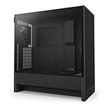 NZXT H5 Flow - Compact ATX Mid-Tower PC Gaming Case - High Airflow - 2 x 120mm Fans Included - 360mm Front & 240mm Top Radiator Support - Cable Management System - Tempered Glass - Black