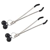 CYGzeon Nippelklemmen Brustwarzen Nippel Klemmen Frauen, Nipple Clamps Mit Glocken, Fesseln Fetisch Flirt Cosplay Clip, SM Sexspielzeug Extreme Paare