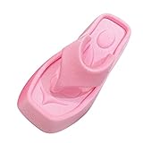 Damen Flip Flops Super Bequem Hüttenschuhe Offener Zeh Slippers Heimschuhe Leichte Atmungsaktiv Pantoffeln Flip-Flop-Schuhe Badelatschen Flipflopsandalen für Massage Pool Gym