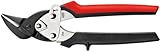 BESSEY Ideal-Schere, klein und wendig D15AL, Gesamtlänge 180 mm, Schnittlänge 20 mm, ERGO-Griff für ermüdungsfreies Arbeiten, Gewicht 0,18 Kg
