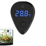 Ruwshuuk Fischbecken Temperaturanzeige | Digitales Thermometer,Berührungssteuerung LED Display Präzisionsmessgerät Für Haustiere Zuhause Zoofachhandel Schule Wissenschaftliche Projekte